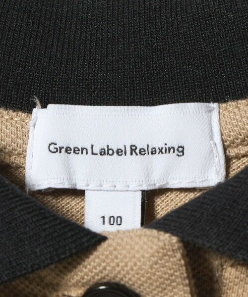 green label relaxing / グリーンレーベル リラクシング ロング・マキシ丈ワンピース | バイカラー カノコ ポロワンピース / キッズ  100cm-130cm | 詳細13