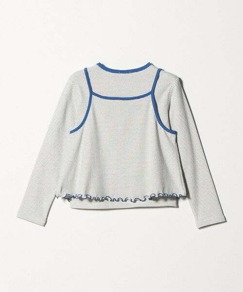 green label relaxing / グリーンレーベル リラクシング カットソー | ボーダーTシャツ＋キャミソール セット / キッズ 140cm-160cm | 詳細1