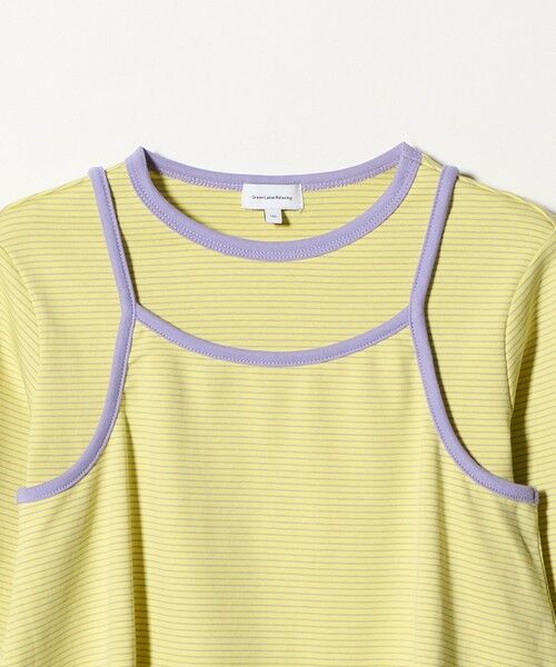 green label relaxing / グリーンレーベル リラクシング カットソー | ボーダーTシャツ＋キャミソール セット / キッズ 140cm-160cm | 詳細19