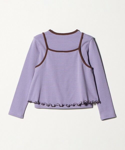 green label relaxing / グリーンレーベル リラクシング カットソー | ボーダーTシャツ＋キャミソール セット / キッズ 140cm-160cm | 詳細23