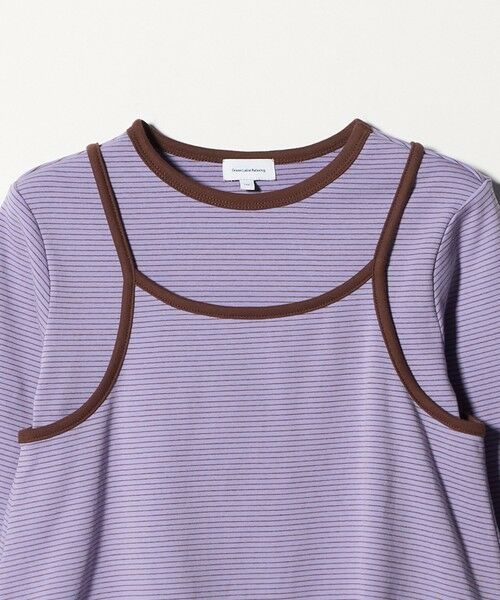 green label relaxing / グリーンレーベル リラクシング カットソー | ボーダーTシャツ＋キャミソール セット / キッズ 140cm-160cm | 詳細24