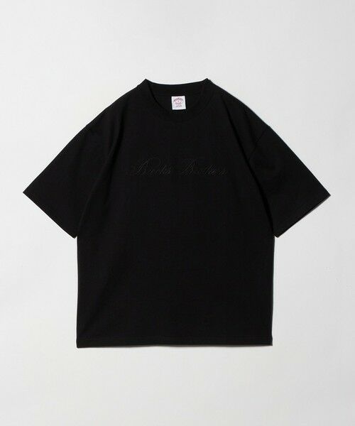 green label relaxing / グリーンレーベル リラクシング Tシャツ | ＜Brooks Brothers＞エンブレム Tシャツ（BLACK）
