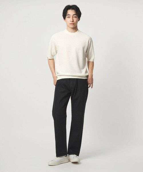 green label relaxing / グリーンレーベル リラクシング ニット・セーター | タック ピケ ビズ クルーネック ニット -ウォッシャブル- | 詳細1