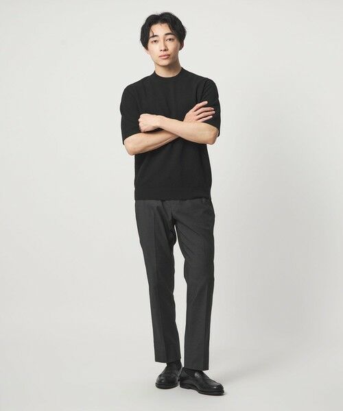 green label relaxing / グリーンレーベル リラクシング ニット・セーター | タック ピケ ビズ クルーネック ニット -ウォッシャブル- | 詳細5