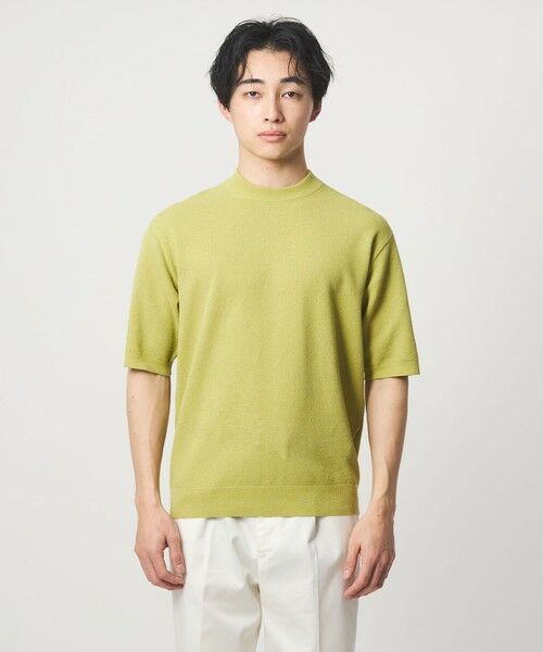 green label relaxing / グリーンレーベル リラクシング ニット・セーター | タック ピケ ビズ クルーネック ニット -ウォッシャブル- | 詳細12