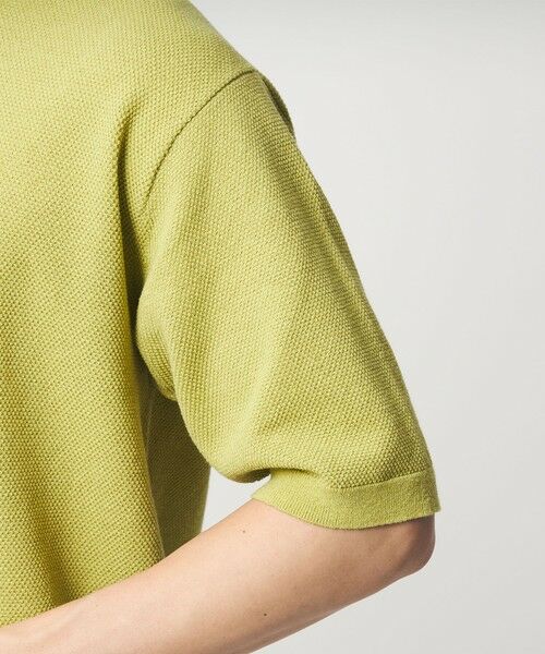green label relaxing / グリーンレーベル リラクシング ニット・セーター | タック ピケ ビズ クルーネック ニット -ウォッシャブル- | 詳細16