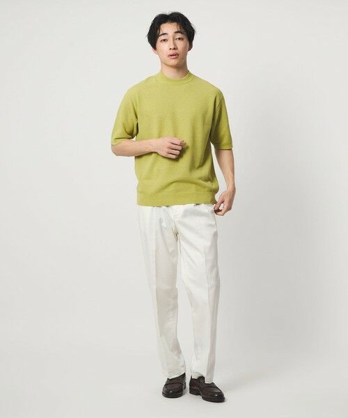 green label relaxing / グリーンレーベル リラクシング ニット・セーター | タック ピケ ビズ クルーネック ニット -ウォッシャブル- | 詳細9