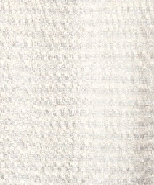 green label relaxing / グリーンレーベル リラクシング ニット・セーター | リネン ポリエステル ボーダー クルーネック 半袖 ニット -ウォッシャブル- | 詳細10