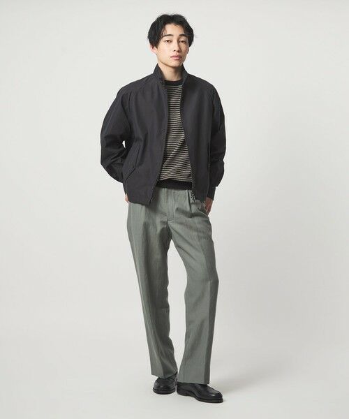 green label relaxing / グリーンレーベル リラクシング ニット・セーター | リネン ポリエステル ボーダー クルーネック 半袖 ニット -ウォッシャブル- | 詳細15