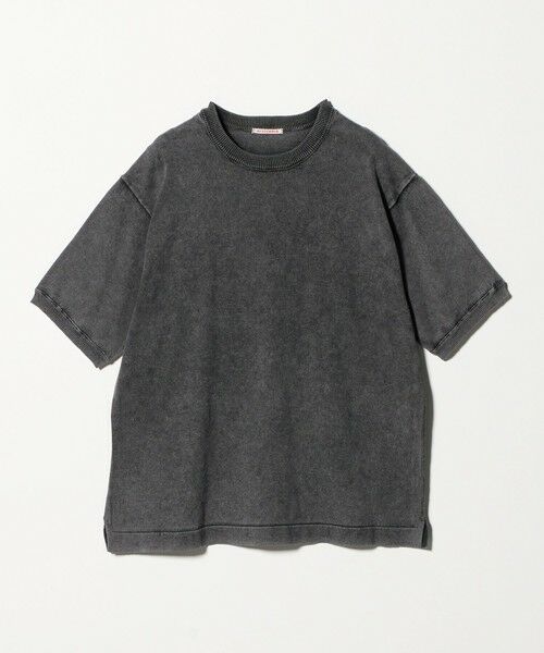 green label relaxing / グリーンレーベル リラクシング ニット・セーター | ＜RYE TENDER>SUNRAY TEE サンレイティー ニットT 半袖ニット（BLACK）