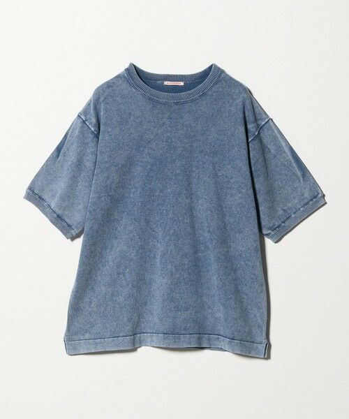 green label relaxing / グリーンレーベル リラクシング ニット・セーター | ＜RYE TENDER>SUNRAY TEE サンレイティー ニットT 半袖ニット（NAVY）