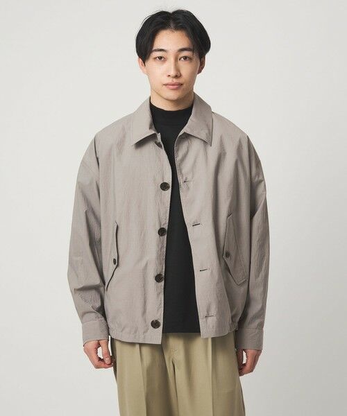 green label relaxing / グリーンレーベル リラクシング ブルゾン | ＜BARACUTA＞G4 ボックスボンバージャケット シャツブルゾン（LT.GRAY）