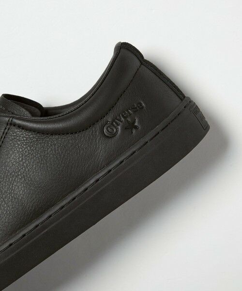 green label relaxing / グリーンレーベル リラクシング スニーカー | 【別注】＜CONVERSE＞GLR オールスター クップ OX レザー ブラック ドレス スニーカー | 詳細11