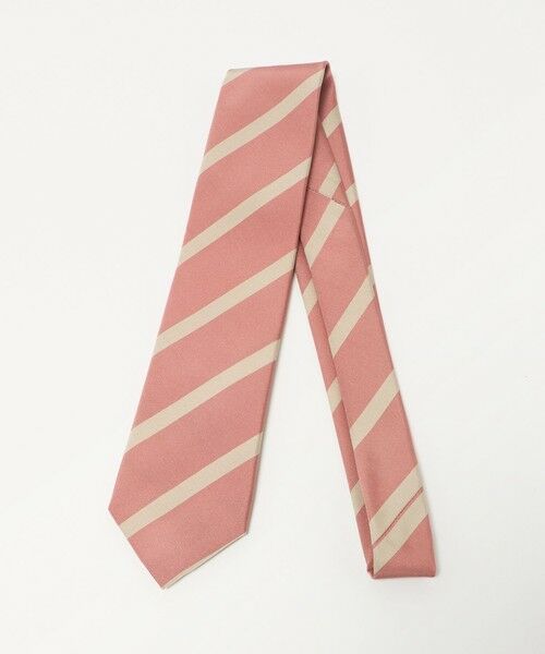 green label relaxing / グリーンレーベル リラクシング ネクタイ | GLR 8.0cm ストライプ1 ITALY ネクタイ（PINK）