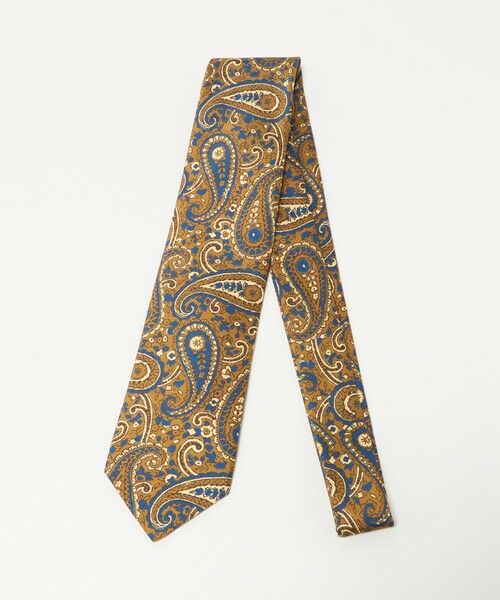 green label relaxing / グリーンレーベル リラクシング ネクタイ | GLR 8.0cm ペイズリー2 ITALY ネクタイ（MD.BROWN）