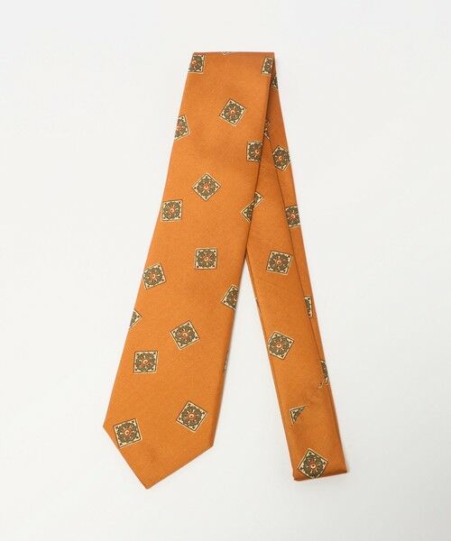 green label relaxing / グリーンレーベル リラクシング ネクタイ | GLR 8.0cm コモン6 ITALY ネクタイ（ORANGE）