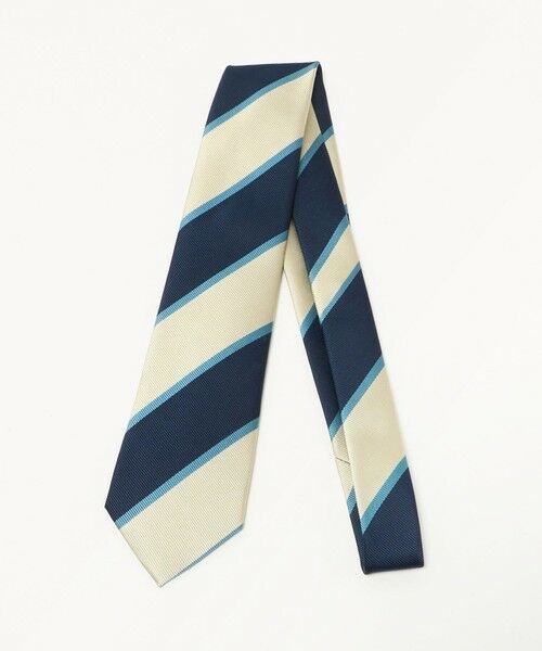 green label relaxing / グリーンレーベル リラクシング ネクタイ | GLR ジャパン タンゴ 8.0cm ストライプ2 ネクタイ（NAVY）