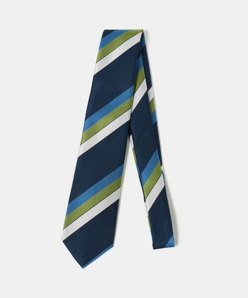 green label relaxing / グリーンレーベル リラクシング ネクタイ | GLR ジャパン タンゴ 8.0cm ストライプ6 ネクタイ（ROYAL）