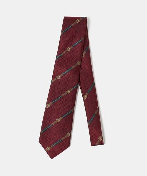 green label relaxing / グリーンレーベル リラクシング ネクタイ | GLR ジャパン タンゴ 8.0cm モチーフ1 ネクタイ（WINE）