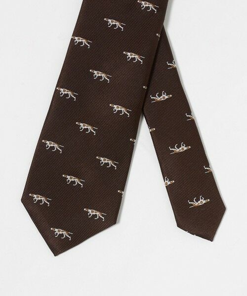 green label relaxing / グリーンレーベル リラクシング ネクタイ | GLR ジャパン タンゴ 8.0cm モチーフ2 犬柄 ネクタイ | 詳細1
