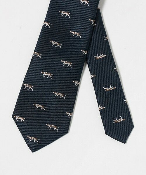 green label relaxing / グリーンレーベル リラクシング ネクタイ | GLR ジャパン タンゴ 8.0cm モチーフ2 犬柄 ネクタイ | 詳細3