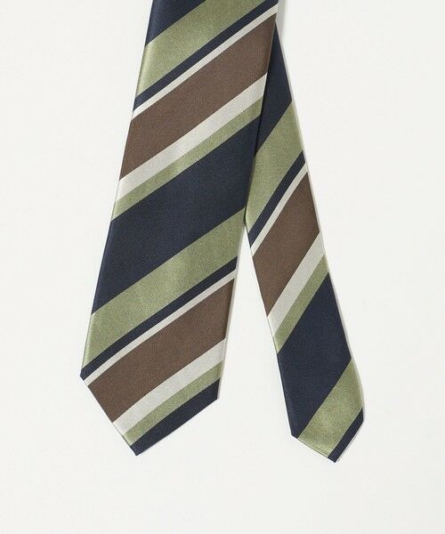 green label relaxing / グリーンレーベル リラクシング ネクタイ | GLR シルク4 8.0cm ストライプ2 ネクタイ | 詳細1