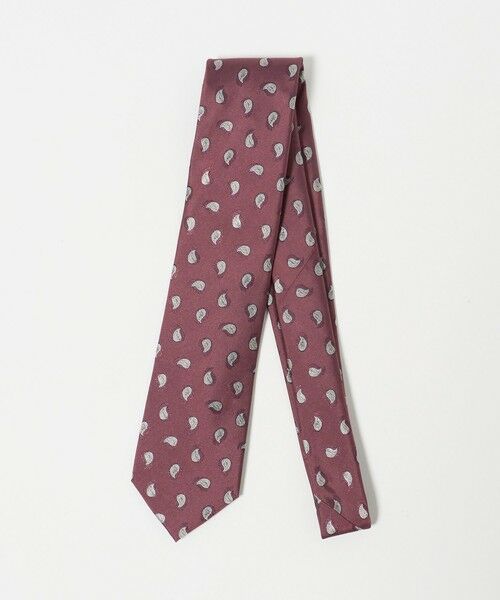 green label relaxing / グリーンレーベル リラクシング ネクタイ | GLR シルク4 8.0cm ペイズリー ネクタイ（PINK）