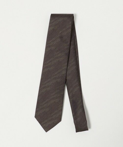 green label relaxing / グリーンレーベル リラクシング ネクタイ | GLR シルク4 8.0cm ソリッド ネクタイ（DK.BROWN）