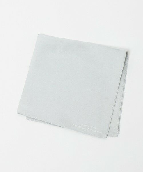green label relaxing / グリーンレーベル リラクシング その他 | GLR シルク ソリッド ポケットチーフ（SILVER）