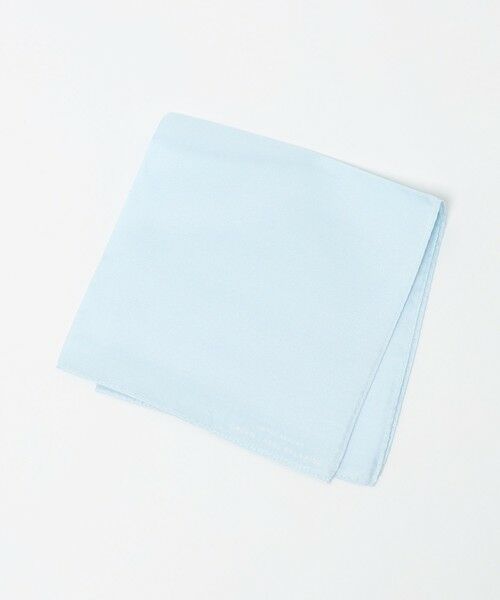 green label relaxing / グリーンレーベル リラクシング その他 | GLR シルク ソリッド ポケットチーフ（LT.BLUE）