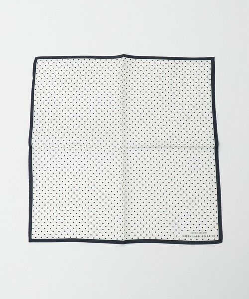 green label relaxing / グリーンレーベル リラクシング その他 | GLR シルク ドット ポケットチーフ | 詳細1