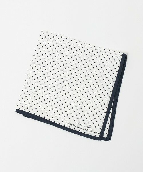 green label relaxing / グリーンレーベル リラクシング その他 | GLR シルク ドット ポケットチーフ（WHITE）
