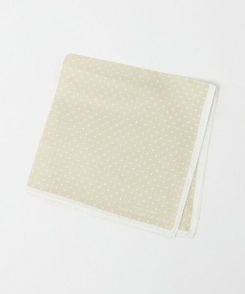 green label relaxing / グリーンレーベル リラクシング その他 | GLR シルク ドット ポケットチーフ（BEIGE）