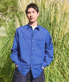 green label relaxing / グリーンレーベル リラクシング シャツ・ブラウス | ラミー ミックス ジャストルーズ 長袖 シャツ