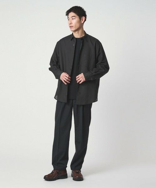 green label relaxing / グリーンレーベル リラクシング シャツ・ブラウス | ラミー ミックス ジャストルーズ 長袖 シャツ | 詳細2