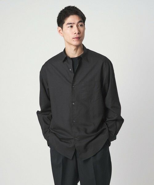 green label relaxing / グリーンレーベル リラクシング シャツ・ブラウス | ラミー ミックス ジャストルーズ 長袖 シャツ | 詳細3