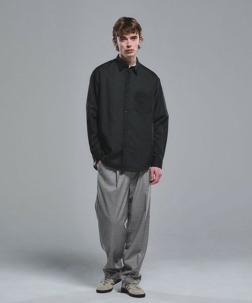 green label relaxing / グリーンレーベル リラクシング シャツ・ブラウス | ラミー ミックス ジャストルーズ 長袖 シャツ | 詳細1