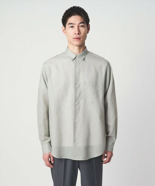 green label relaxing / グリーンレーベル リラクシング シャツ・ブラウス | ラミー ミックス ジャストルーズ 長袖 シャツ | 詳細11