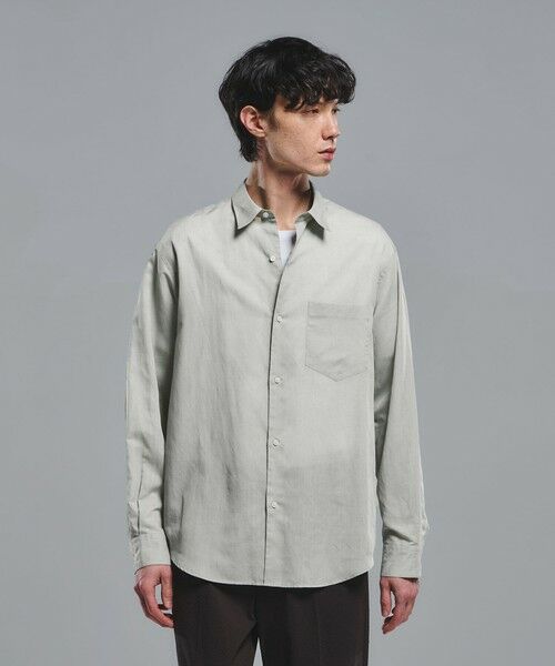 green label relaxing / グリーンレーベル リラクシング シャツ・ブラウス | ラミー ミックス ジャストルーズ 長袖 シャツ | 詳細6