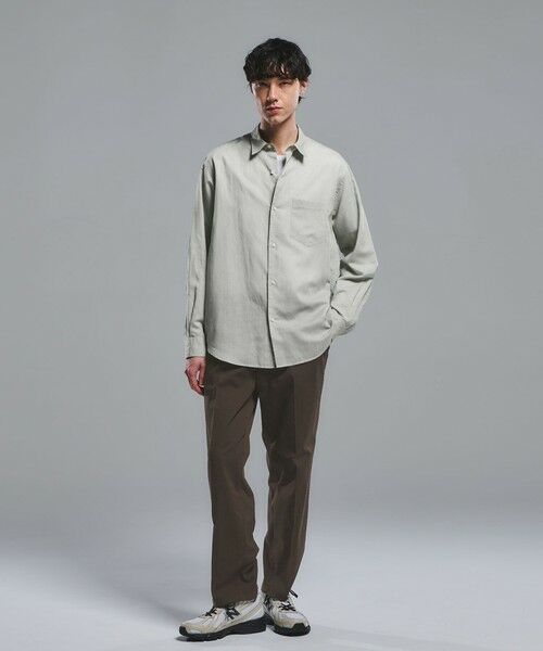 green label relaxing / グリーンレーベル リラクシング シャツ・ブラウス | ラミー ミックス ジャストルーズ 長袖 シャツ | 詳細7