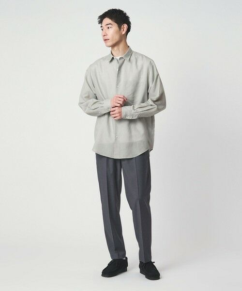 green label relaxing / グリーンレーベル リラクシング シャツ・ブラウス | ラミー ミックス ジャストルーズ 長袖 シャツ | 詳細10