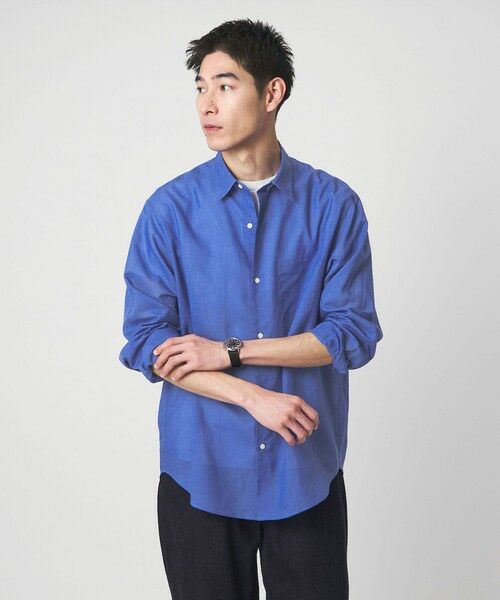 green label relaxing / グリーンレーベル リラクシング シャツ・ブラウス | ラミー ミックス ジャストルーズ 長袖 シャツ | 詳細26