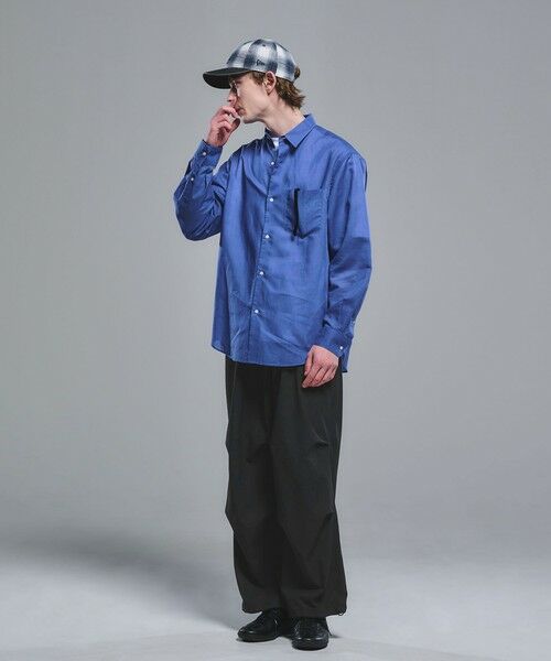 green label relaxing / グリーンレーベル リラクシング シャツ・ブラウス | ラミー ミックス ジャストルーズ 長袖 シャツ | 詳細25