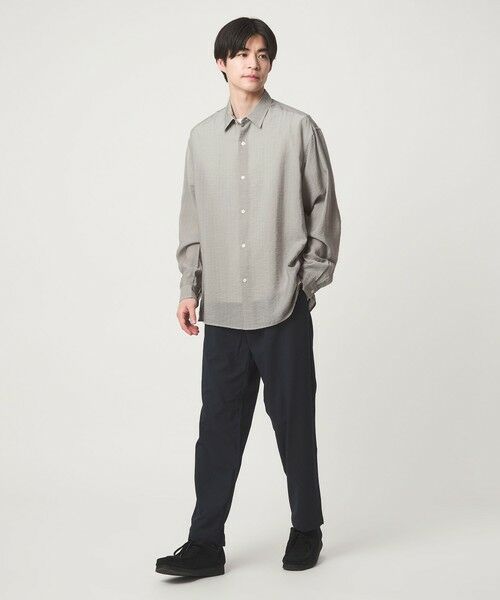 green label relaxing / グリーンレーベル リラクシング シャツ・ブラウス | フィブリル ストライプ柄 長袖 ボックス シャツ | 詳細6