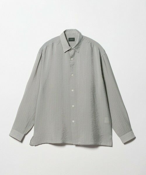 green label relaxing / グリーンレーベル リラクシング シャツ・ブラウス | フィブリル ストライプ柄 長袖 ボックス シャツ | 詳細7
