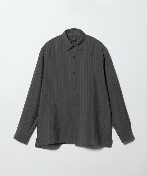 green label relaxing / グリーンレーベル リラクシング シャツ・ブラウス | フィブリル ストライプ柄 長袖 ボックス シャツ | 詳細15