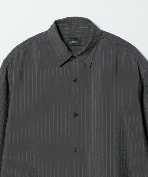 green label relaxing / グリーンレーベル リラクシング シャツ・ブラウス | フィブリル ストライプ柄 長袖 ボックス シャツ | 詳細8