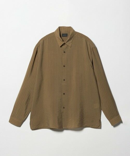 green label relaxing / グリーンレーベル リラクシング シャツ・ブラウス | フィブリル ストライプ柄 長袖 ボックス シャツ | 詳細16