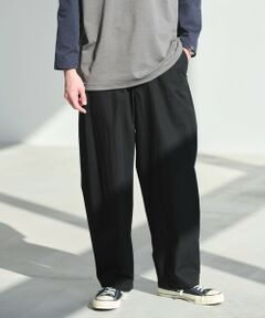 green label relaxing / グリーンレーベル リラクシング その他パンツ | コットン ナイロン バレル ワイド イージーパンツ W4