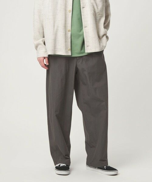 green label relaxing / グリーンレーベル リラクシング その他パンツ | コットン ナイロン バレル ワイド イージーパンツ W4 | 詳細14